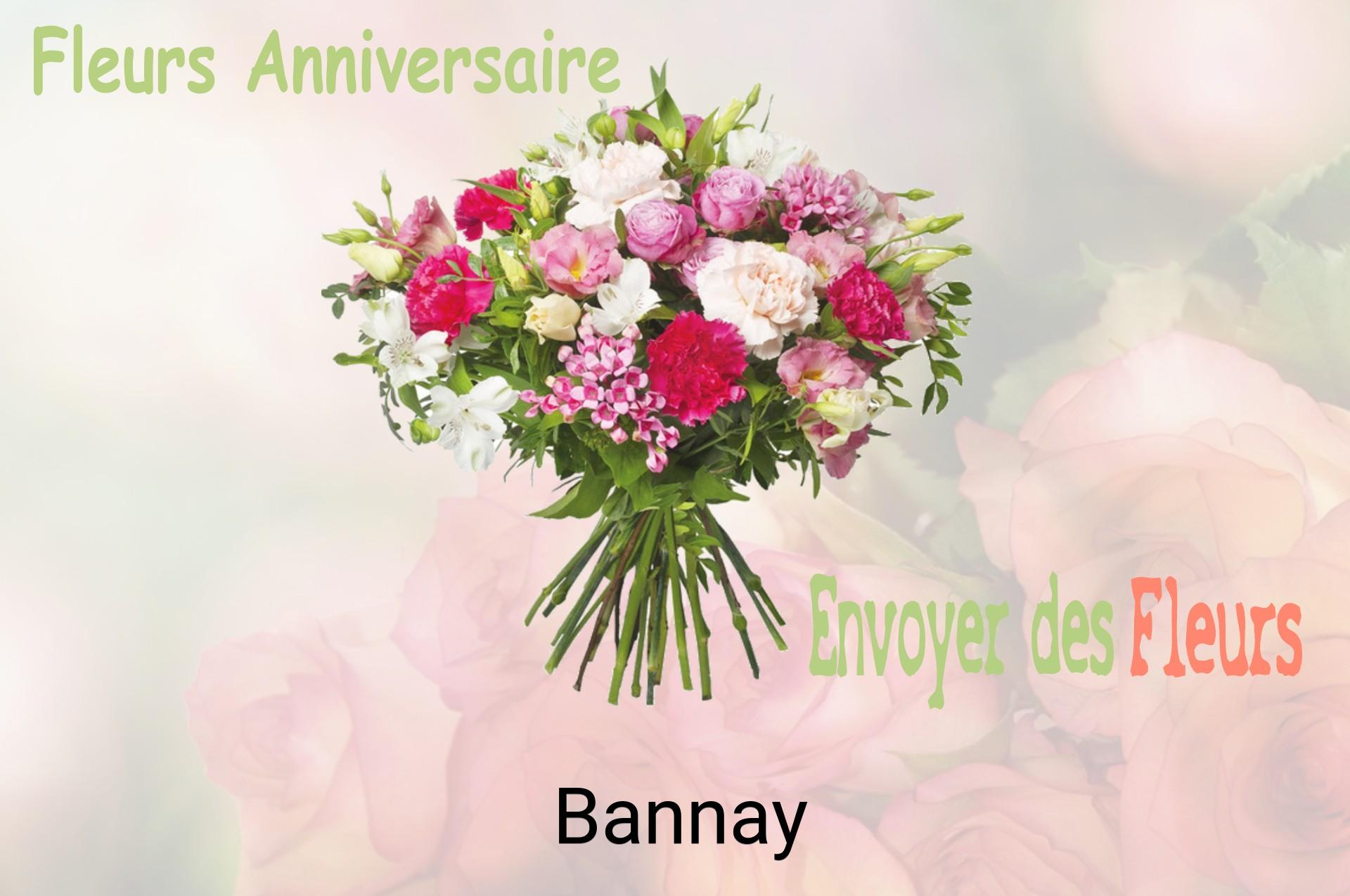Bouquet de fleurs d’anniversaire livré à Bannay