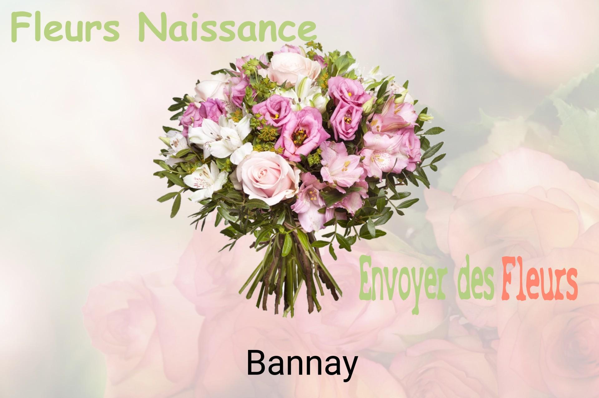 Bouquet de fleurs de naissance livré à Bannay